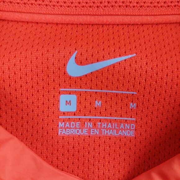 Nike Clemson Tigers 1/4 Zip Windbreaker Pullover Jacket Mens Medium Orange Vent - Picture 8 of 10